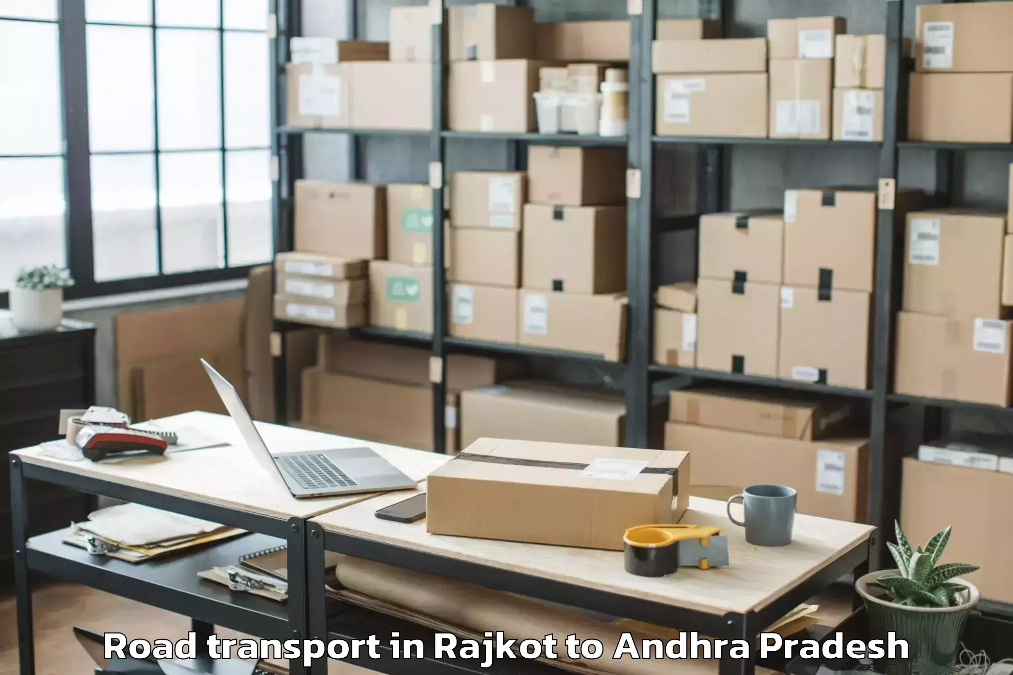 Leading Rajkot to Ganapavaram Road Transport Provider